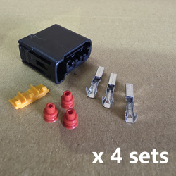 4 Pcs Set of 3 Pins Ignition Coil Connector Plug fits Subaru Impreza Outback Forester