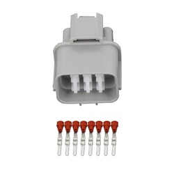8 Pins Distributor Connector Plug for Air-Fuel A/F Ratio Sensor Transmission Module