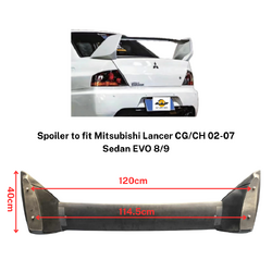 EVO 8 9 Style Rear Wing Boot Spoiler Matte Black for Mitsubishi Lancer CG/CH 02-07 Sedan