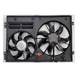 Dual Thermo Cooling Fan Assembly for Volkswagen Golf MK6 08-13, Jetta 1K 05-11