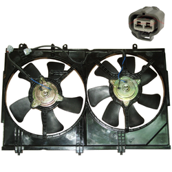 Dual Thermo Cooling Fan Assembly for Mitsubishi Outlander ZE/ZF 02-06 4G64 4G69