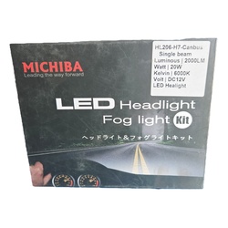 Michiba H7 Canbus LED Headlight Globe Bulb Conversion Kit 40W 4000LM 6000K - 2pcs/set