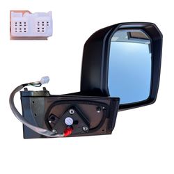 Aftermarket - Door Mirror, Single Glass With Blindspot Left White for Toyota HiAce GDH/GRH 19-Current