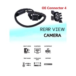 Reverse Camera OE Connector 4 Pins, W/O Navigation System for Hyundai Tucson JM 04-10, iX35 LM 09-13