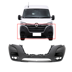 Aftermarket - Front Bar Cover for Renault Master X62 19-Current Van/Bus/Cab Chassis