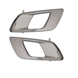 Set of 2 Left & Right Inner Door Handles Bright Dark Chrome for Ford Ranger PX/BT50 11-22