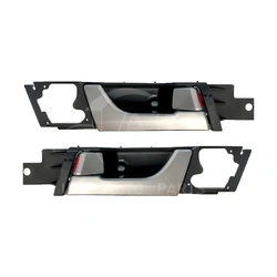 2pc Set Rear Left & Right Inner Handle Silver for Holden Captiva CG7 7Seater 06-14